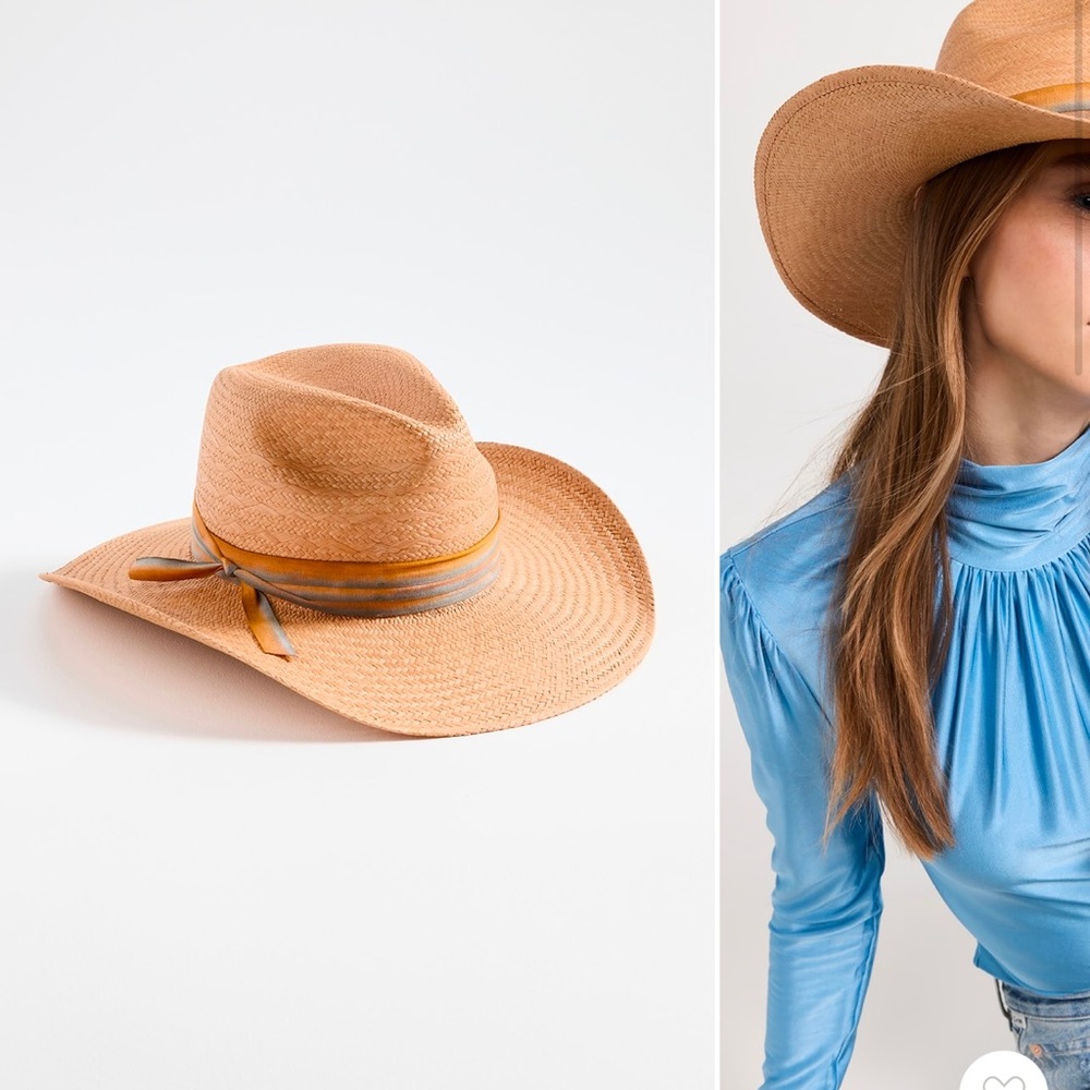 Freya Hyacinth Wide-Brim Straw Hat XS